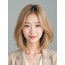 골든 블론드 슬릭 단발