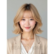 골든 블론드 플래퍼 단발