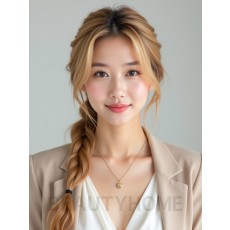 골든 블론드 피쉬테일 브레이드
