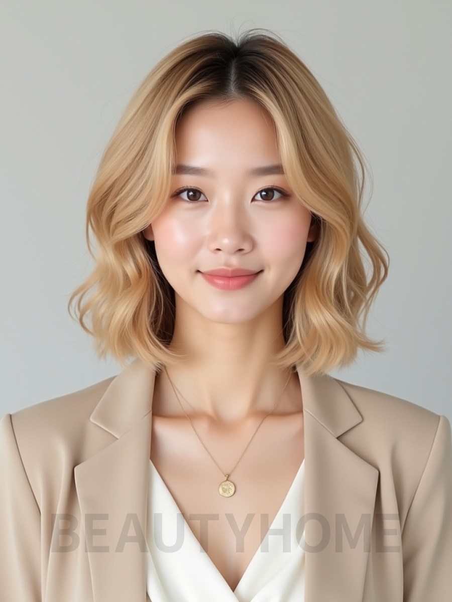 골든 블론드 90s 숏 레이어