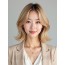 골든 블론드 인버티드 단발