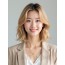 골든 블론드 턱선 인버티드 단발