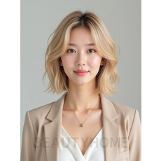 골든 블론드 숏 머시 레이어