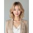 골든 블론드 숏 페이스 프레이밍