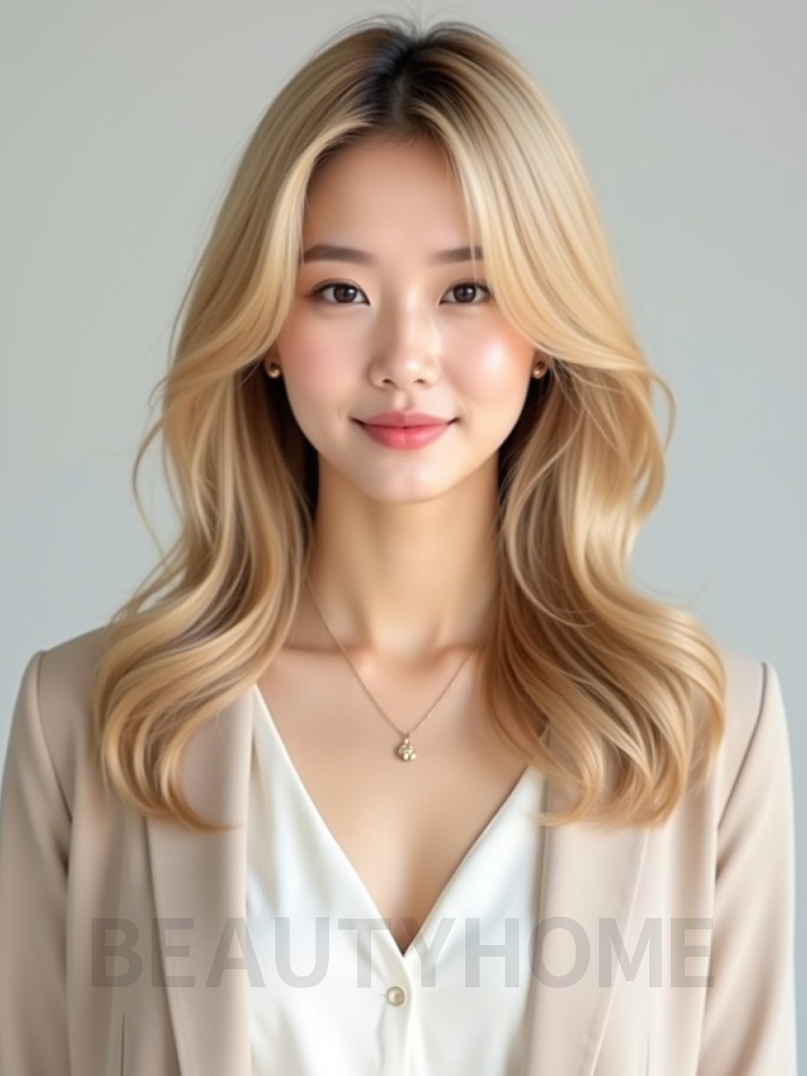 골든 블론드 페이스 프레이밍 레이어