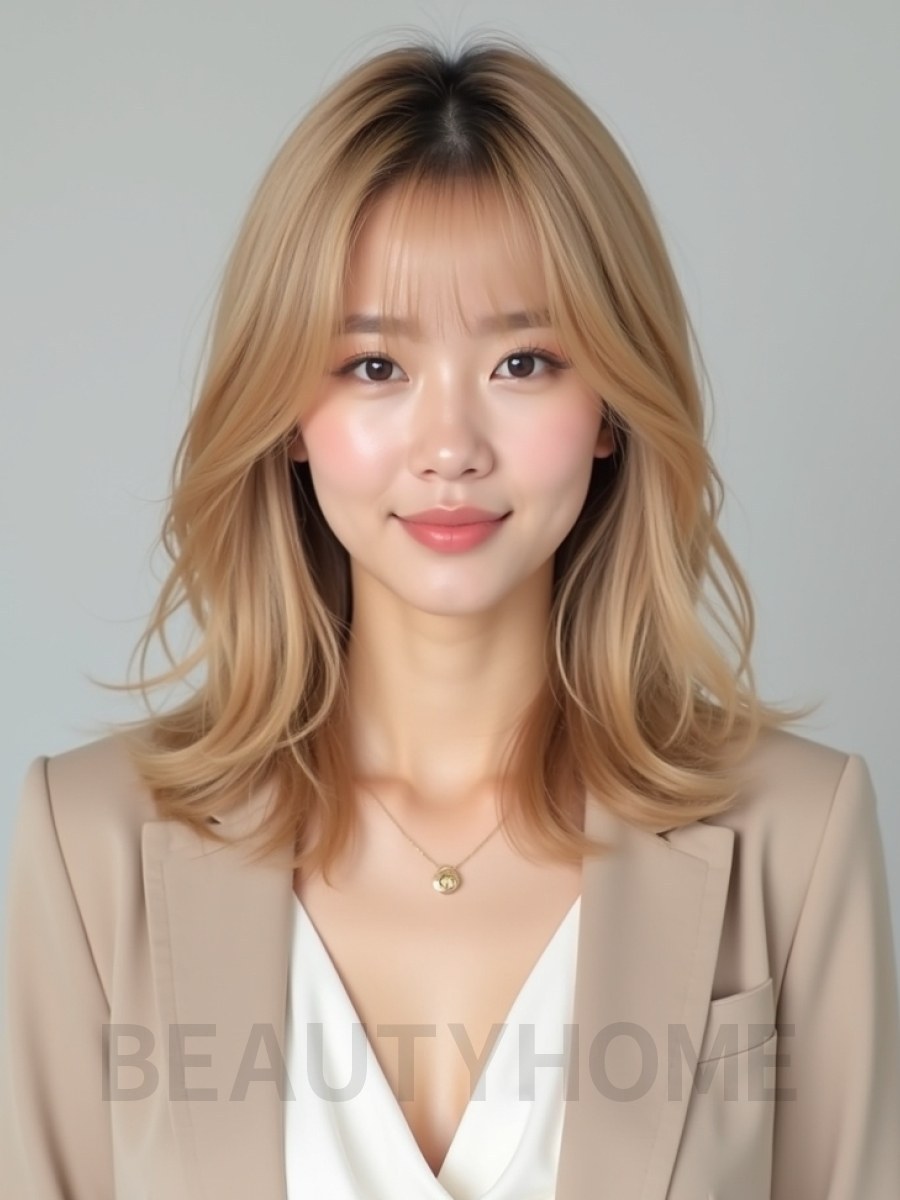 골든 블론드 미디엄 레이어드