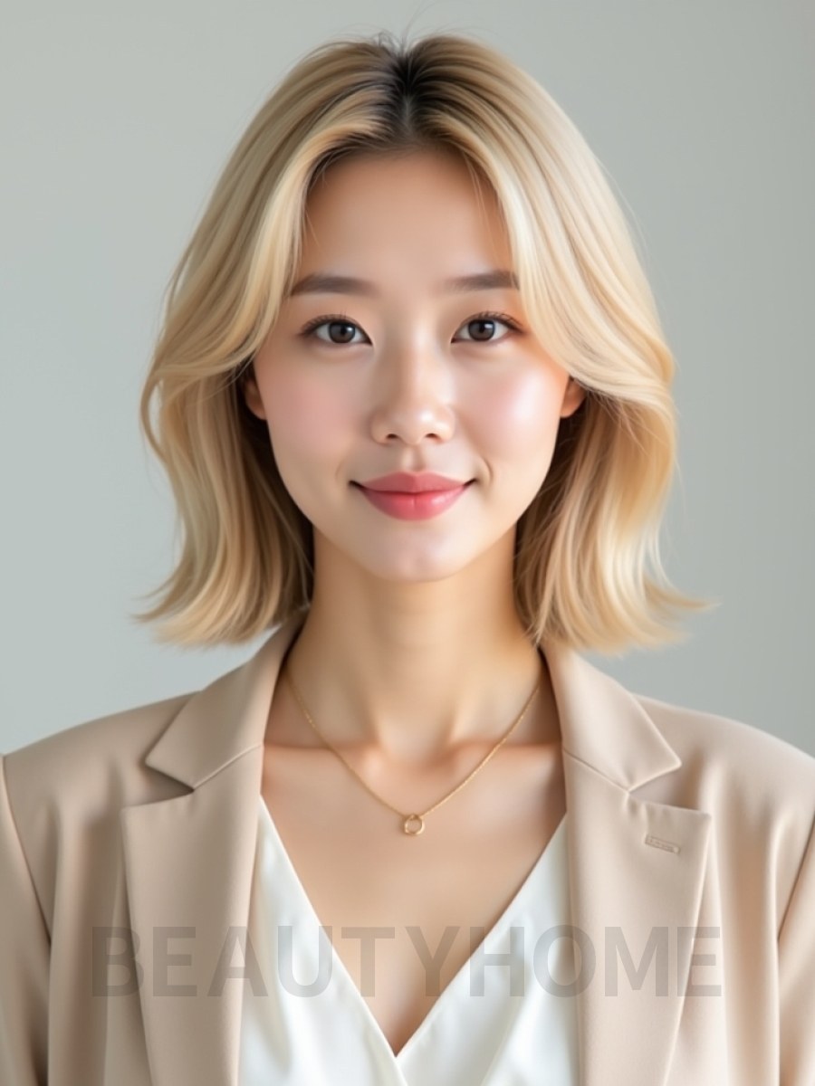 골든 블론드 슬릭컷