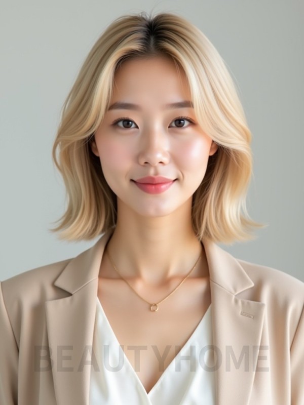 골든 블론드 슬릭컷