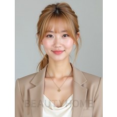 골든 블론드 로우 포니테일