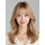 골든 블론드 쇄골 웨이브+커튼뱅