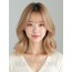 골든 블론드 쇄골 인버티드 단발+뱅