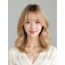 골든 블론드 어깨 레이어+사이드뱅