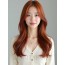 체리 레드 긴 생머리+사이드