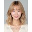 골든 블론드 어깨 레이어+커튼뱅