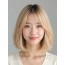 골든 블론드 쇄골 스트레이트 단발