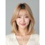골든 블론드 턱밑 블런트 단발+사이드뱅