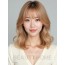 골든 블론드 어깨 웨이브 단발+커튼뱅