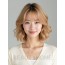 골든 블론드 턱밑 컬 단발+커튼뱅