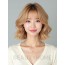 골든 블론드 어깨 컬 단발+사이드뱅