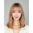 골든 블론드 어깨 생머리+센터