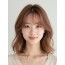 로즈 브라운 어깨 웨이브+풀뱅