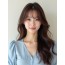 긴 컬+시스루뱅