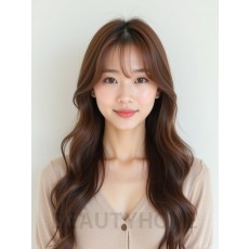 베이지 브라운 보헤미안 롱