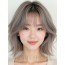 애쉬 브라운 턱밑 텍스처 단발