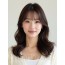 초콜릿 브라운 쇄골 웨이브+커튼뱅