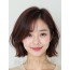 마호가니 귀밑 인버티드 단발+사이드뱅