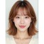 베이지 브라운 어깨 레이어+사이드뱅