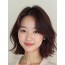 마호가니 쇄골 웨이브 단발+사이드뱅