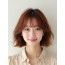 턱선 그라데이션 단발+풀뱅