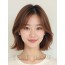 로즈 브라운 어깨 스트레이트 단발