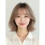 어깨 스택 단발+시스루뱅