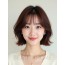 마호가니 쇄골 인버티드 단발+시스루뱅