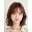 쇄골 스택 단발+사이드뱅