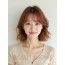 베이지 브라운 미디엄 레이어+커튼뱅