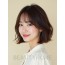 어깨 비대칭 단발+뱅