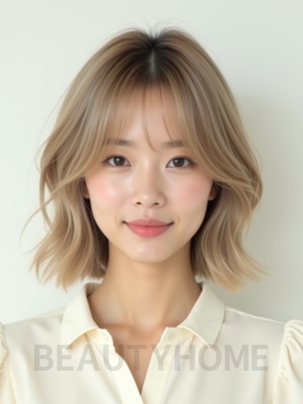 쇄골 비대칭 단발