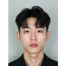 남성 블랙 투블럭