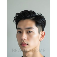 남성 블랙 투블럭