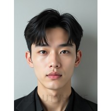 남성 블랙 투블럭