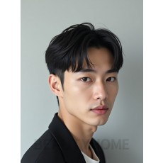 남성 블랙 투블럭