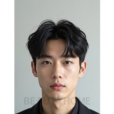 남성 블랙 투블럭