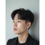남성 블랙 투블럭