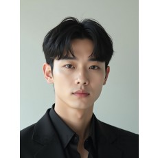 남성 블랙 투블럭