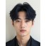 남성 블랙 투블럭