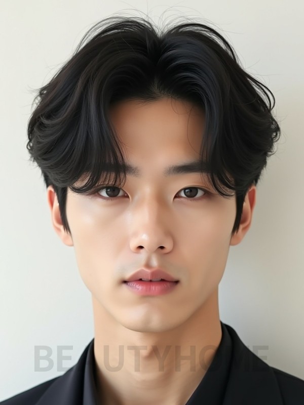 남성 블랙 오버컷