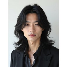 남성 블랙 레이어드